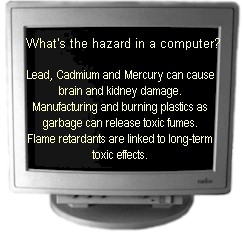 Whats hazardous in a computer?